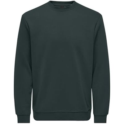 Only & Sons Onsconnor Reg Crew Neck Sweat Noos sweatshirt, Mörkaste granen, L Only & Sons Onsconnor Reg Crew Neck Sweat Noos sweatshirt, Mörkaste granen, L