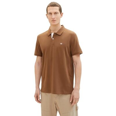 TOM TAILOR 1031006 Basic Piqué pikétröja för män, 23900 – mörk palm, XXL TOM TAILOR 1031006 Basic Piqué pikétröja för män, 23900 – mörk palm, XXL