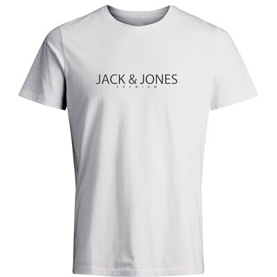 JACK & JONES JPRBLAJACK SS Tee Crew Neck FST, Ljus vit, M JACK & JONES JPRBLAJACK SS Tee Crew Neck FST, Ljus vit, M