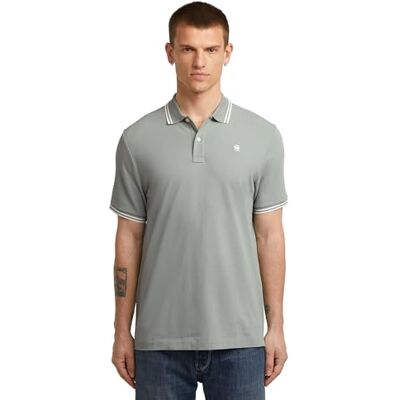 G-STAR RAW G-STAR Dunda Slim Stripe pikétröja, Blå (Iceberg Green D17127-5864-c959), XS G-STAR RAW G-STAR Dunda Slim Stripe pikétröja, Blå (Iceberg Green D17127-5864-c959), XS