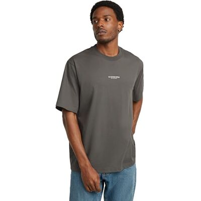 G-STAR RAW Overdyed Center Chest Boxy T-shirt, Grå (Gs Grey D24780-c336-1260), L G-STAR RAW Overdyed Center Chest Boxy T-shirt, Grå (Gs Grey D24780-c336-1260), L