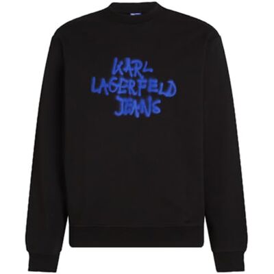 KARL LAGERFELD JEANS , herr, normal graffiti-tröja, normal passform, svart, XL, svart, XL KARL LAGERFELD JEANS , herr, normal graffiti-tröja, normal passform, svart, XL, svart, XL