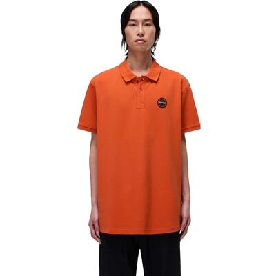 Napapijri Epy Short Sleeve Pikétröja Orange Storlek S, Orange Burnt, S Napapijri Epy Short Sleeve Pikétröja Orange Storlek S, Orange Burnt, S