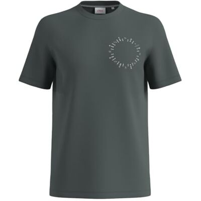 s.Oliver Sales GmbH & Co. KG/ T-shirt för män kortärmad t-shirt kortärmad, Grön, S s.Oliver Sales GmbH & Co. KG/ T-shirt för män kortärmad t-shirt kortärmad, Grön, S