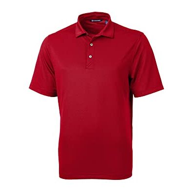 Cutter & Buck Herr kortärmad Virtue Eco Pique återvunnen polotröja, kardinal röd, XL Cutter & Buck Herr kortärmad Virtue Eco Pique återvunnen polotröja, kardinal röd, XL