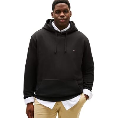Tommy Hilfiger herr BT-ESSENTIAL Terry HOODY-B MW0MW43004 pullover huvtröja, svart, 5XL_Plus, svart (svart), 5XL stor Tommy Hilfiger herr BT-ESSENTIAL Terry HOODY-B MW0MW43004 pullover huvtröja, svart, 5XL_Plus, svart (svart), 5XL stor