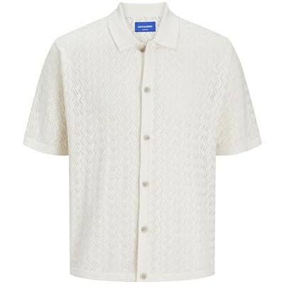 JACK & JONES JACK&JONES JORNOTO Knit SS Polo LN, Havssalt, L JACK & JONES JACK&JONES JORNOTO Knit SS Polo LN, Havssalt, L