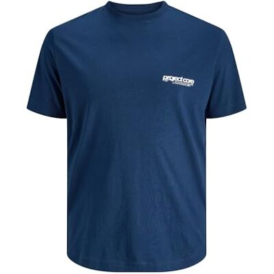 JACK & JONES Jcounion Back Print Tee Ss Crew No Pls – plus size, titan, 4XL JACK & JONES Jcounion Back Print Tee Ss Crew No Pls – plus size, titan, 4XL