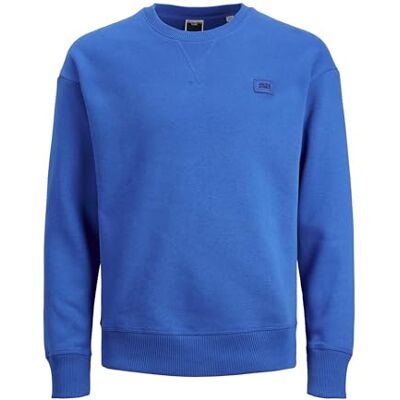 JACK&JONES PLUS Jcoclassic twill sweat crew neck N pls tröja, Blå iolit, 5XL JACK&JONES PLUS Jcoclassic twill sweat crew neck N pls tröja, Blå iolit, 5XL