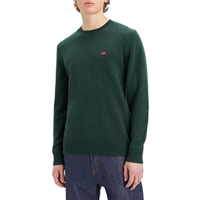 Levi's herr Sweatshirt Original Housemark Sweater, Darkest Spruce, L Levi's herr Sweatshirt Original Housemark Sweater, Darkest Spruce, L