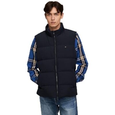Tommy Hilfiger herr DOWN VEST MW0MW37254, väst, blå, M, Blå (ökenhimmel), M Tommy Hilfiger herr DOWN VEST MW0MW37254, väst, blå, M, Blå (ökenhimmel), M