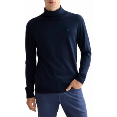 Scotch & Soda mjuk stickad normal passform rund hals, Insignia blå 410, M Scotch & Soda mjuk stickad normal passform rund hals, Insignia blå 410, M