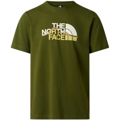 THE NORTH FACE Herr Mountain Line Regular Graphic T-Shirt Mjuk Bomullsbaserad Klassiker Vattenbaserat Grafiktryck WOODLAND GREEN,S THE NORTH FACE Herr Mountain Line Regular Graphic T-Shirt Mjuk Bomullsbaserad Klassiker Vattenbaserat Grafiktryck WOODLAND GREEN,S