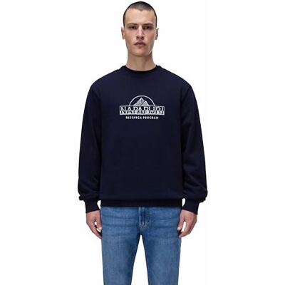 Napapijri Bandir Mörkblå Sweatshirt, Marinblå, 3XL Napapijri Bandir Mörkblå Sweatshirt, Marinblå, 3XL