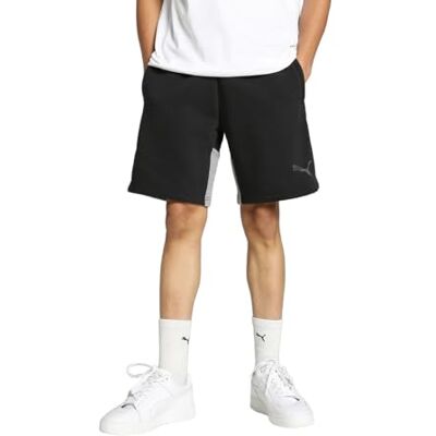 PUMA herr Teamcup Casuals stickade shorts, Black, M UK PUMA herr Teamcup Casuals stickade shorts, Black, M UK