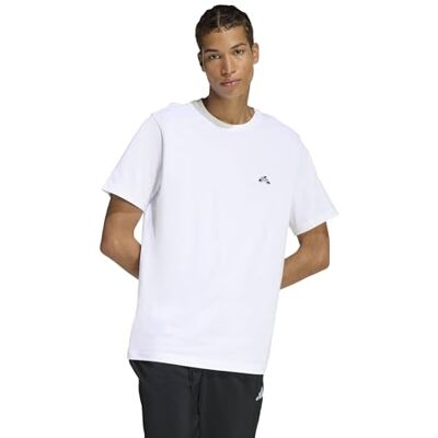 adidas herr Summer Slide Trim Graphic Shirt, white, M adidas herr Summer Slide Trim Graphic Shirt, white, M
