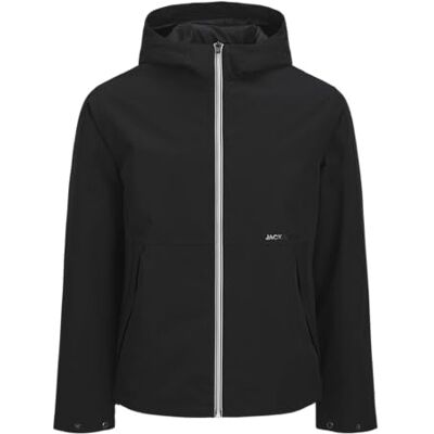 JACK & JONES Jjadam Light Jacket Hood Pls, svart, 3X_l, svart, 3x_l JACK & JONES Jjadam Light Jacket Hood Pls, svart, 3X_l, svart, 3x_l