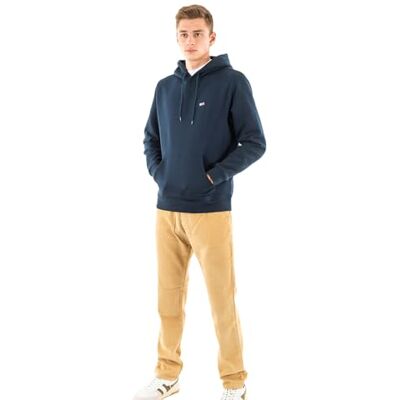 Tommy Jeans herr TJM REG S FLAG FLEECE HOODIE DM0DM20742C1G006 dragkedja genom huvtröja, blå (Dark Night Navy), XXL, Blå (mörk natt marinblå), XXL Tommy Jeans herr TJM REG S FLAG FLEECE HOODIE DM0DM20742C1G006 dragkedja genom huvtröja, blå (Dark Night Navy), XXL, Blå (mörk natt marinblå), XXL
