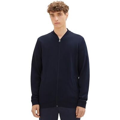 TOM TAILOR Denim Herr Sweatshirt bomberjacka 1028404, 10668 Sky Captain Blue, S TOM TAILOR Denim Herr Sweatshirt bomberjacka 1028404, 10668 Sky Captain Blue, S