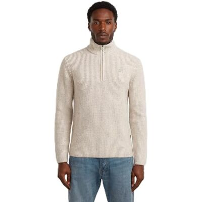 G-STAR RAW G-STAR Dubbel krage med dragkedja stickad tröja, vit (vit D27961-d754-1603), M herr, Vit (Whitebait D27961-d754-1603), M G-STAR RAW G-STAR Dubbel krage med dragkedja stickad tröja, vit (vit D27961-d754-1603), M herr, Vit (Whitebait D27961-d754-1603), M