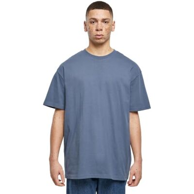 Build Your Brand T-shirt för män tung oversize te, basic t-shirt för män, överdimensionerad passform, bomull, Vintageblue, L Build Your Brand T-shirt för män tung oversize te, basic t-shirt för män, överdimensionerad passform, bomull, Vintageblue, L