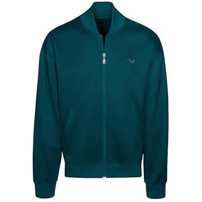 Trigema collegejacka i mjuk sweatkvalitet, Safir, XL Trigema collegejacka i mjuk sweatkvalitet, Safir, XL