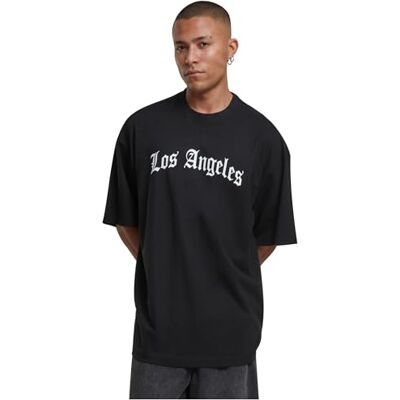 Los Angeles Wording New Huge Tee, svart, S plus size Los Angeles Wording New Huge Tee, svart, S plus size