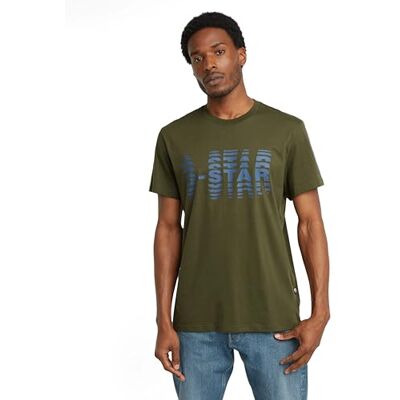 G-STAR RAW Shattered gr regular Tee, Grön (Shadow Olive D25140-336-b230), XS G-STAR RAW Shattered gr regular Tee, Grön (Shadow Olive D25140-336-b230), XS