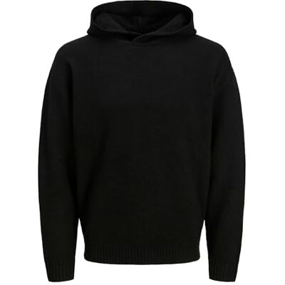 JACK & JONES Jjesoho Ollie Knit Hood Ln, svart, XL JACK & JONES Jjesoho Ollie Knit Hood Ln, svart, XL