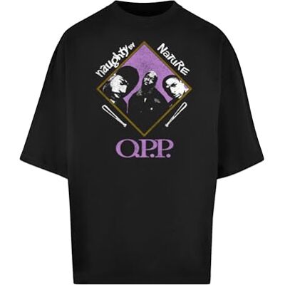 MERCHCODE Herr T-shirt Naughty by Nature – Diamond Front Huge Tee överdimensionerad passform, bomull 100 percent, S, svart, S MERCHCODE Herr T-shirt Naughty by Nature – Diamond Front Huge Tee överdimensionerad passform, bomull 100 percent, S, svart, S