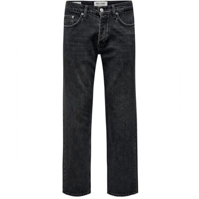 Only & Sons herrjeans ONSEDGE Loose 6985 – avslappnad passform – svart denim, Svart denim, 29W / 32L Only & Sons herrjeans ONSEDGE Loose 6985 – avslappnad passform – svart denim, Svart denim, 29W / 32L
