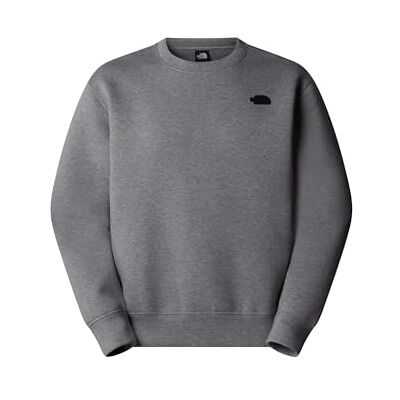 The North Face Crew Neck Relaxed Tröja för män, Metallic Silver Heather, S The North Face Crew Neck Relaxed Tröja för män, Metallic Silver Heather, S