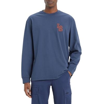 Levi's Ls Classic Relaxed T-shirt för män, monogram spellbound, XS Levi's Ls Classic Relaxed T-shirt för män, monogram spellbound, XS