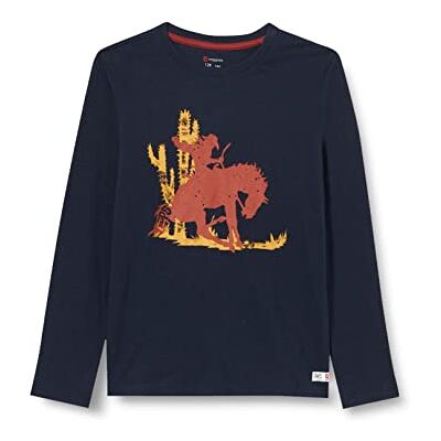 Noppies Pojkar B Tee Ls Banda T-shirt, Blå grafit – P334, 110 cm Noppies Pojkar B Tee Ls Banda T-shirt, Blå grafit – P334, 110 cm
