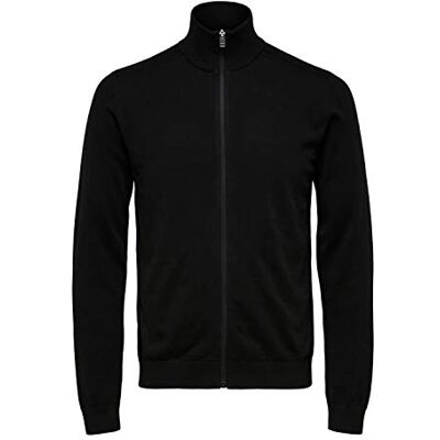 SELECTED HOMME kofta dragkedja, Svart (Black), M SELECTED HOMME kofta dragkedja, Svart (Black), M