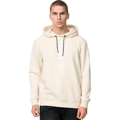 Lonsdale Galmoy Huvtröja för män, Sand/off-vit/svart, S, 117465 Lonsdale Galmoy Huvtröja för män, Sand/off-vit/svart, S, 117465