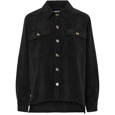PIECES Pceffi Ls Shirt WVN Noos, svart, XL PIECES Pceffi Ls Shirt WVN Noos, svart, XL