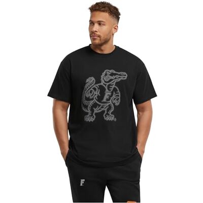 Upscale herr-t-shirt FG Dark Gator Tee, tung överdimensionerad t-shirt med fronttryck, 100% bomull, storlekar XS – 5XL, svart, S Upscale herr-t-shirt FG Dark Gator Tee, tung överdimensionerad t-shirt med fronttryck, 100% bomull, storlekar XS – 5XL, svart, S