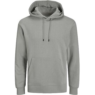 JACK & JONES Jjestar Basic Sweat Hood Noos Huvtröja, Ultimate Grey, XXL JACK & JONES Jjestar Basic Sweat Hood Noos Huvtröja, Ultimate Grey, XXL