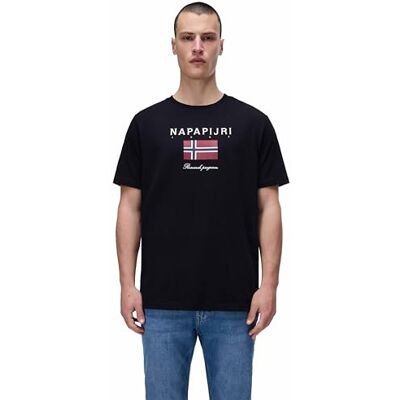 Napapijri Sese Kortärmad T-shirt Svart, Svart skönhet, XL Napapijri Sese Kortärmad T-shirt Svart, Svart skönhet, XL