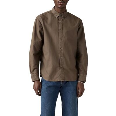 Levi's Herr autentisk Button Down skjorta, Khaki Green Garment, XL Levi's Herr autentisk Button Down skjorta, Khaki Green Garment, XL
