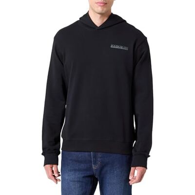 Napapijri Baley Hoodie Svart, Svart, S Napapijri Baley Hoodie Svart, Svart, S