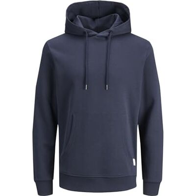 JACK & JONES Jjebasic Sweat Hood Noos Ps huvtröja, marinblå blazer, 6XL JACK & JONES Jjebasic Sweat Hood Noos Ps huvtröja, marinblå blazer, 6XL