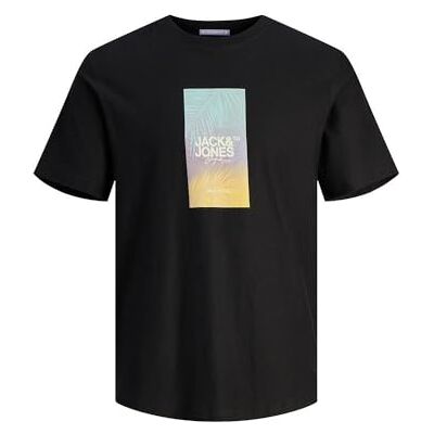 JACK & JONES JORARUBA Sunset branding Tee SS C.N, svart, XL JACK & JONES JORARUBA Sunset branding Tee SS C.N, svart, XL