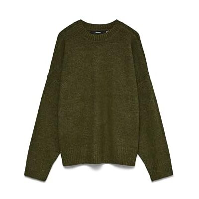 VERO MODA Vmboom Ls O-hals tröja Ga Noos, Druva blad, S VERO MODA Vmboom Ls O-hals tröja Ga Noos, Druva blad, S