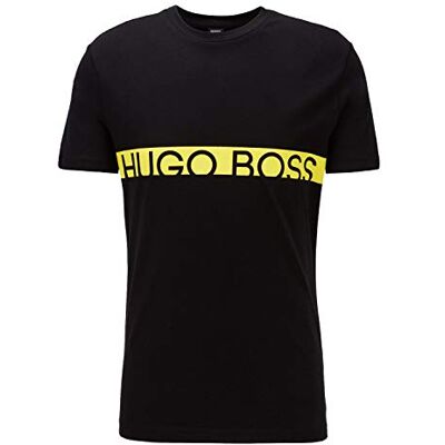 Boss T-shirt för män Rn, Svart (svart 4), M Boss T-shirt för män Rn, Svart (svart 4), M