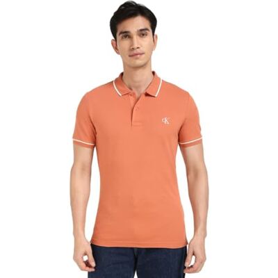 Calvin Herr Tipping Slim Polo S/S, Aragon, XXL Calvin Herr Tipping Slim Polo S/S, Aragon, XXL