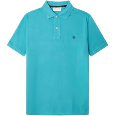 Springfield Pikétröja för män, Ljus turkos, M Springfield Pikétröja för män, Ljus turkos, M