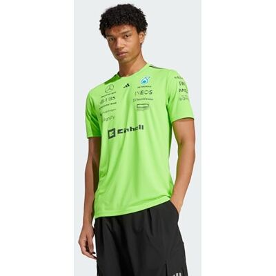 adidas För Män MERCEDES AMG PETRONAS FORMULA ONE TEAM TEAM SET UP TEE MEN, solar green/black, M adidas För Män MERCEDES AMG PETRONAS FORMULA ONE TEAM TEAM SET UP TEE MEN, solar green/black, M