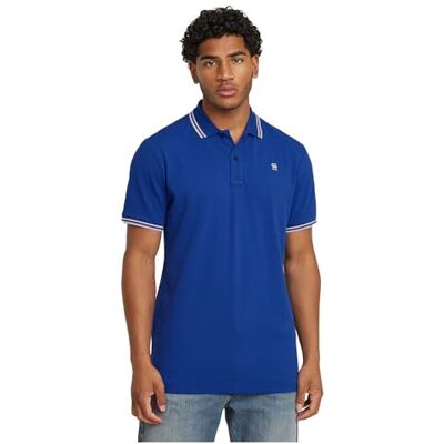 G-STAR RAW Dunda Slim Stripe pikétröja, Blå (Pilot D17127-5864-1235), L G-STAR RAW Dunda Slim Stripe pikétröja, Blå (Pilot D17127-5864-1235), L